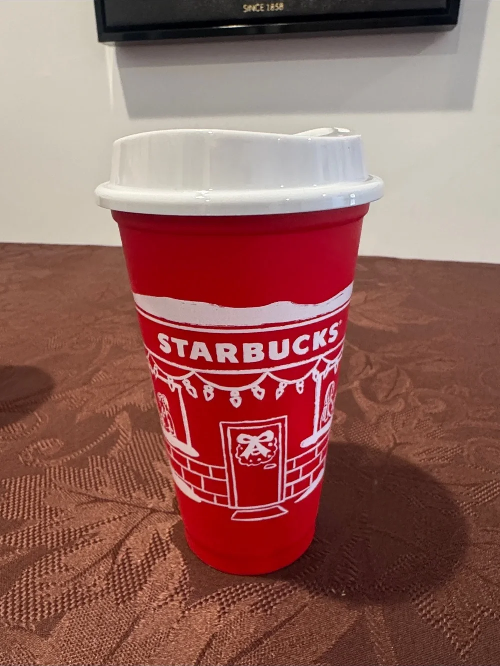☕️🎄🌟3/$15🌟Never Used Starbucks  Holiday Reusable Travel Cups - Set of 2